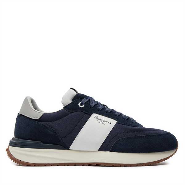 Sneakersy Pepe Jeans Buster Tape PMS60006 Tmavomodrá