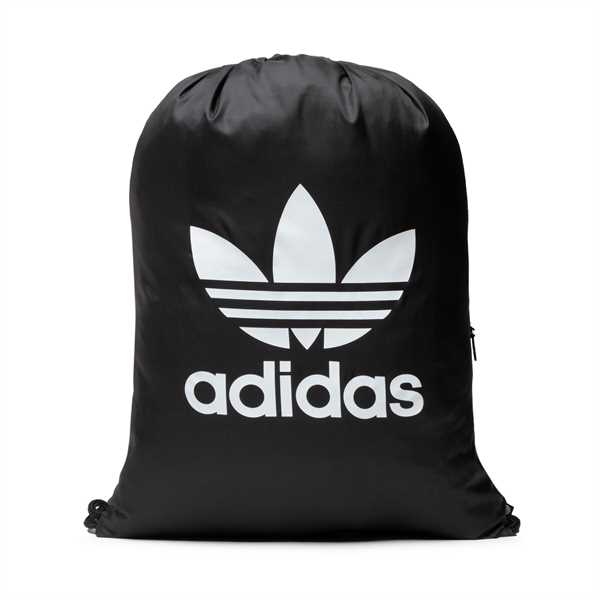 Vak so sťahovacou šnúrkou adidas Gymsack Trefoil BK6726 Čierna