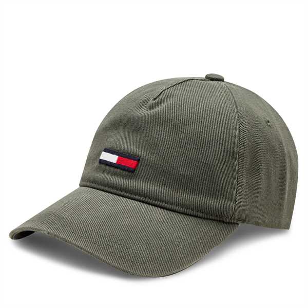 Šiltovka Tommy Jeans Tjm Elongated Flag Denim Cap AM0AM12427 Zelená