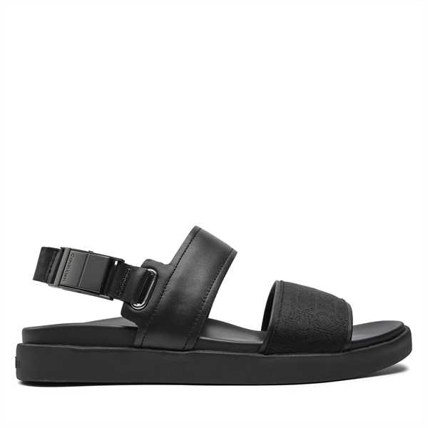 Sandále Calvin Klein Back Strap Sandal Jaq Mono Ip HM0HM01421 Čierna