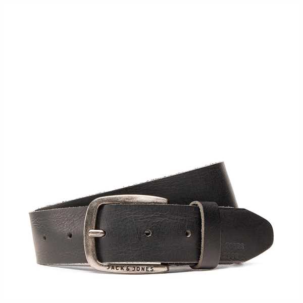 Pánsky opasok Jack&Jones Jackpaul Leather Belt 12111286 Čierna