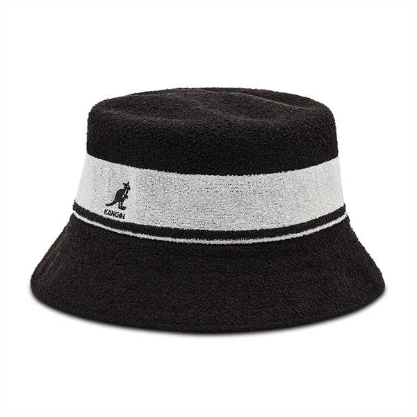 Klobúk Kangol Bermuda Stripe Bucket K3326ST Čierna