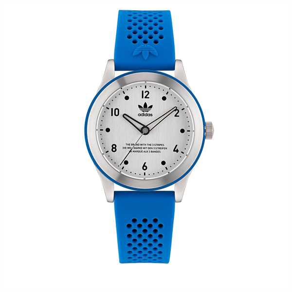 Hodinky adidas Originals Code Three Watch AOSY23032 Strieborná