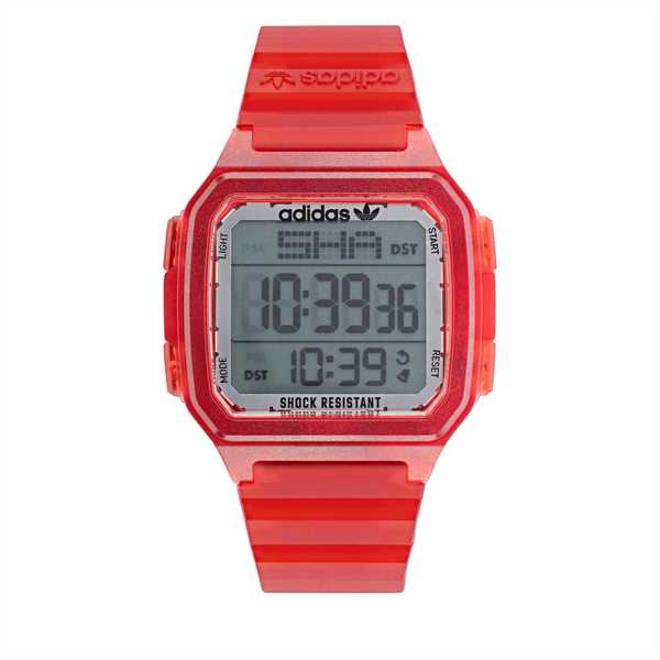 Hodinky adidas Originals Street Digital One GMT AOST22051 Čierna