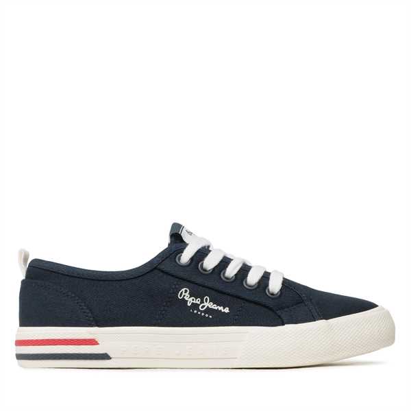 Tenisky Pepe Jeans Brady Basic Boy PBS30549 Tmavomodrá