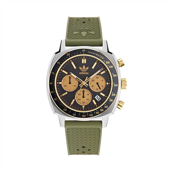 Hodinky adidas Originals Master Originals One Chrono AOFH23504 Zelená