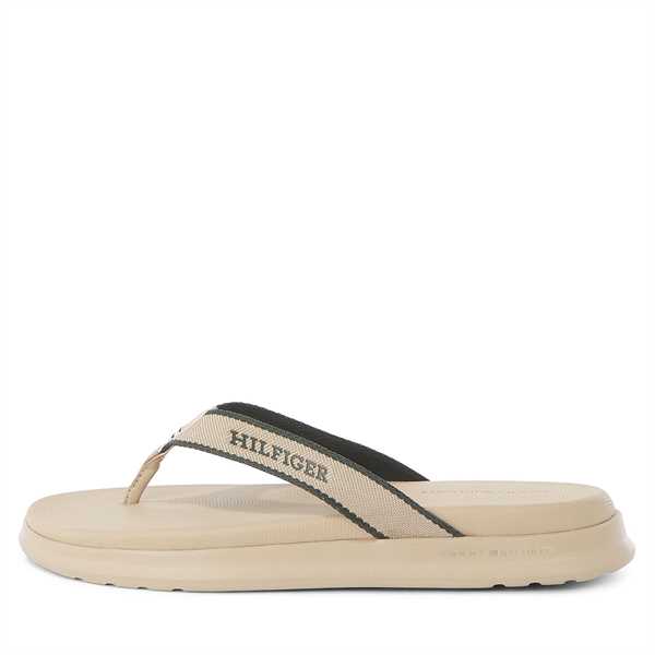 Žabky Tommy Hilfiger Dual Density Toe Beach Sandal FM0FM05015 Béžová