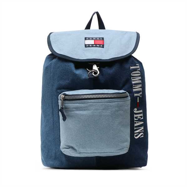 Ruksak Tommy Jeans Tjm Heritage Denim Flap Backpack AM0AM11108 Modrá