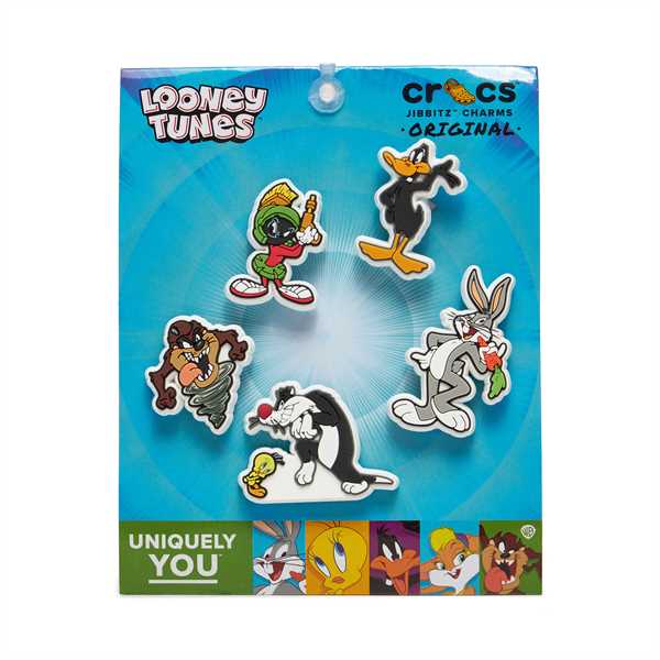 Ozdoba na topánky Crocs Jibbitz Looney Tunes 5 Pck Farebná