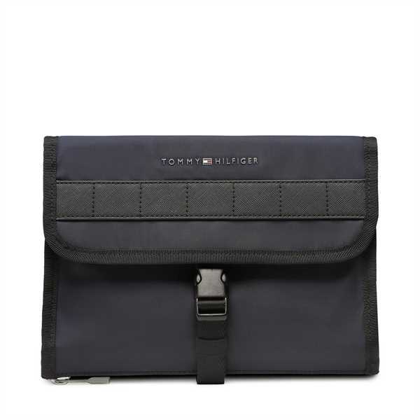 Kozmetická taštička Tommy Hilfiger Th Elevated Nylon Washbag AM0AM10979 Tmavomodrá