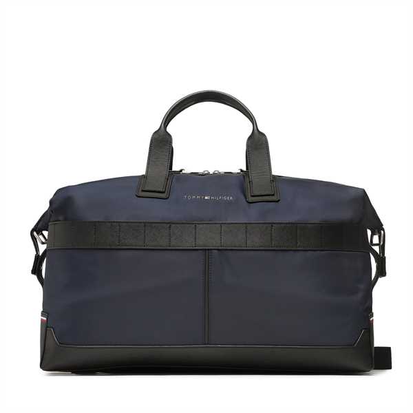 Taška Tommy Hilfiger Th Elevated Nylon Weekender AM0AM10941 Tmavomodrá