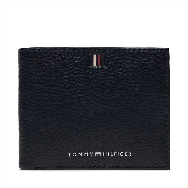 Veľká pánska peňaženka Tommy Hilfiger Th Central Mini Cc Wallet AM0AM11854 Tmavomodrá