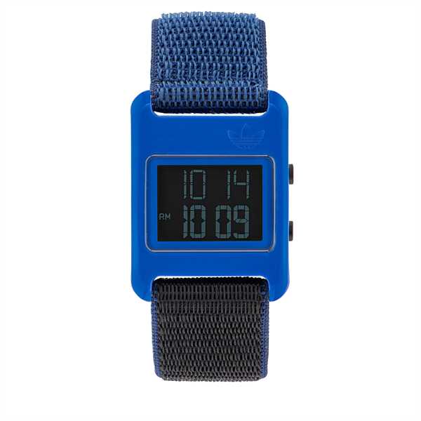 Hodinky adidas Originals Retro Pop Digital Watch AOST23066 Modrá