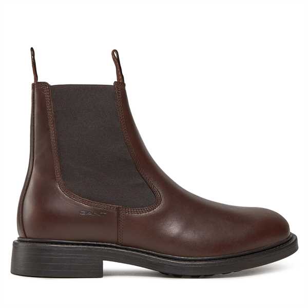 Členková obuv s elastickým prvkom Gant Millbro Chelsea Boot 27631416 Hnedá