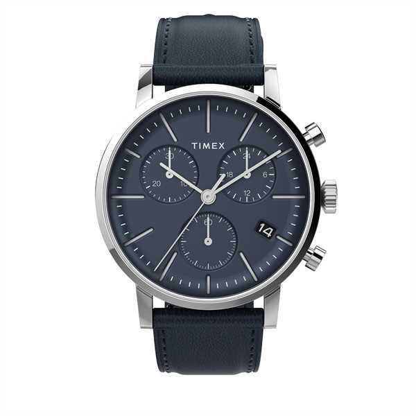 Hodinky Timex Midtown Chronograph TW2V36800 Tmavomodrá