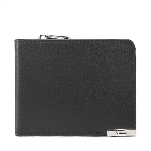 Veľká pánska peňaženka Calvin Klein Modern Plaque Bifold Half Z/A K50K509974 Čierna