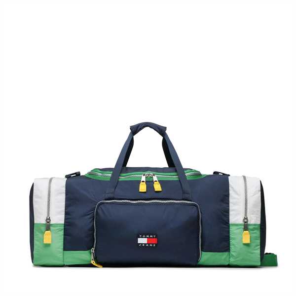 Taška Tommy Jeans Tjm Heritage Pinnacle Duffle AM0AM10889 Tmavomodrá