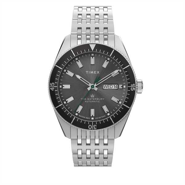 Hodinky Timex Waterbury Dive Automatic TW2V24900 Strieborná