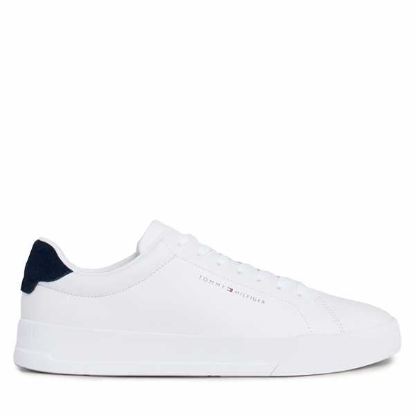 Sneakersy Tommy Hilfiger Th Court Leather FM0FM04971 Biela